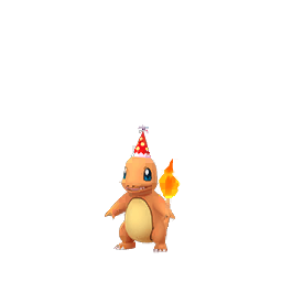 charmander with party hat