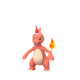 charmeleon with party hat