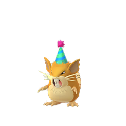 raticate with party hat