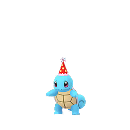 squirtle with party hat